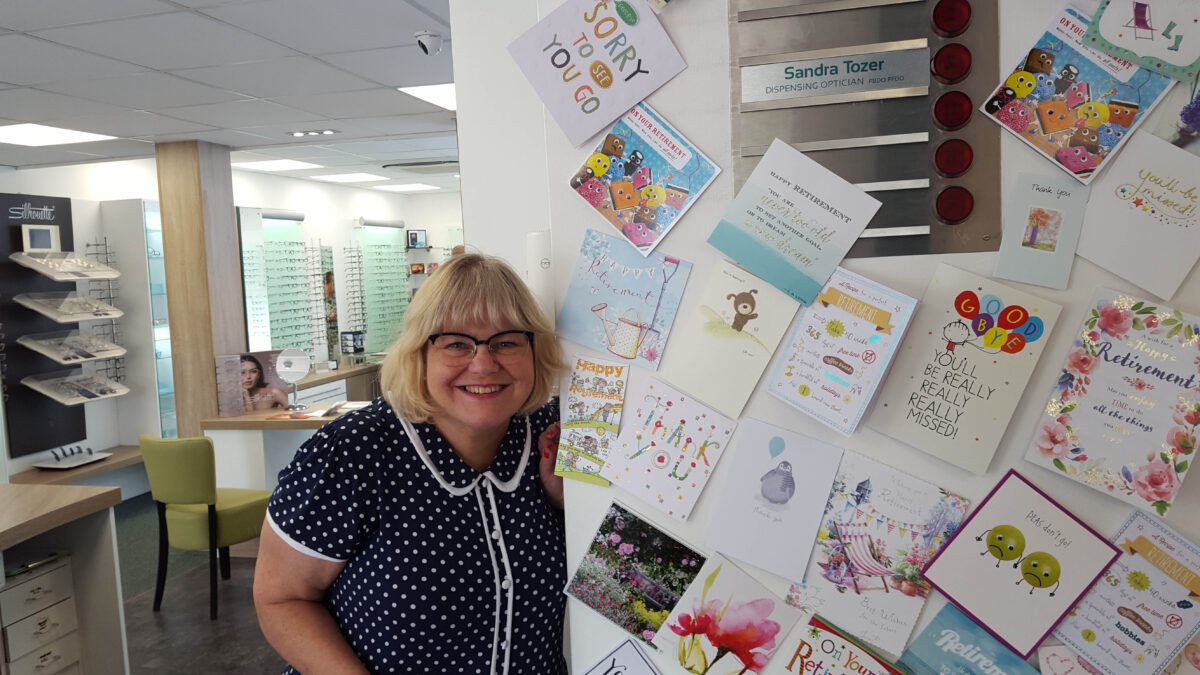 Our lovely Sandra Tozer retires!